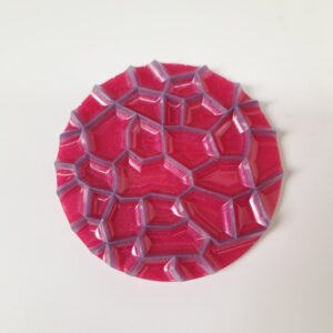 Onderzetters epoxy roze/paars