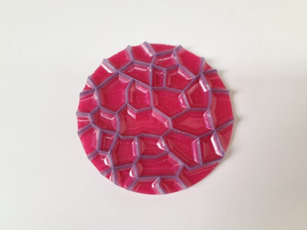 Onderzetters epoxy roze/paars