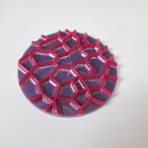 Onderzetters epoxy paars/roze