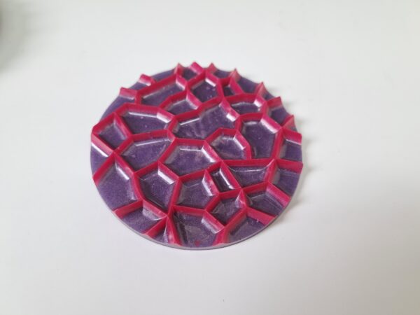 Onderzetters epoxy paars/roze