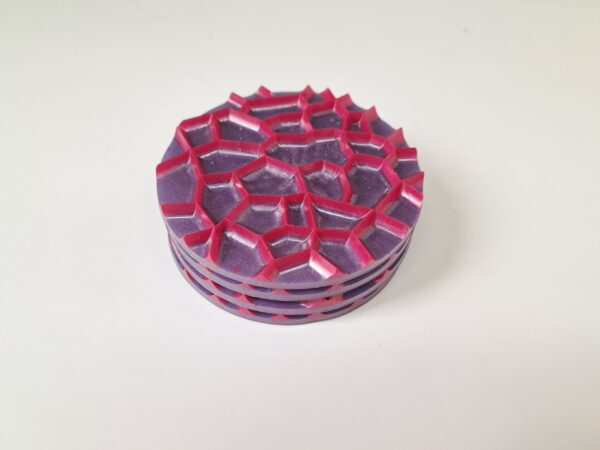 Onderzetters epoxy paars/roze - Afbeelding 2