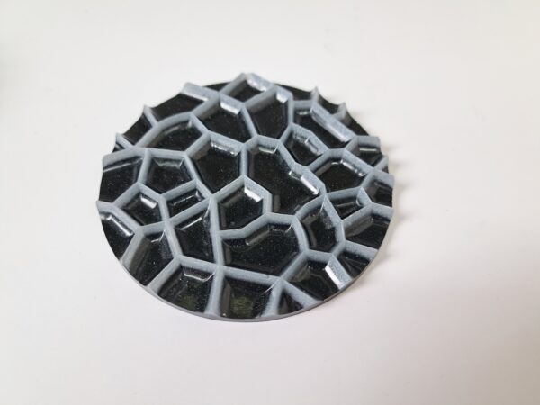 Onderzetters epoxy zwart/wit