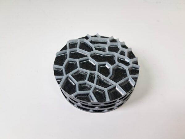 Onderzetters epoxy zwart/wit - Afbeelding 2