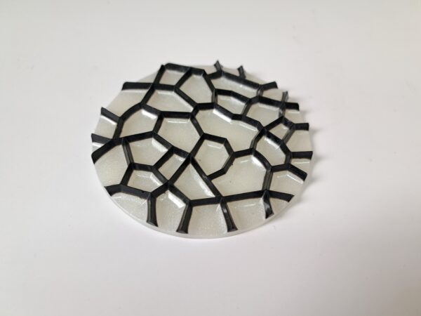Epoxy onderzetter set wit/zwart