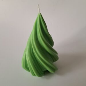 Kaars spiraal groot groen