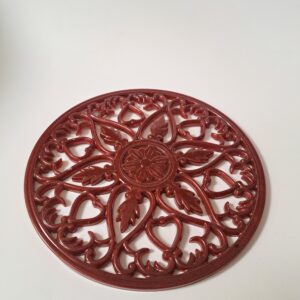 Pannenonderzetter bordeauxrood