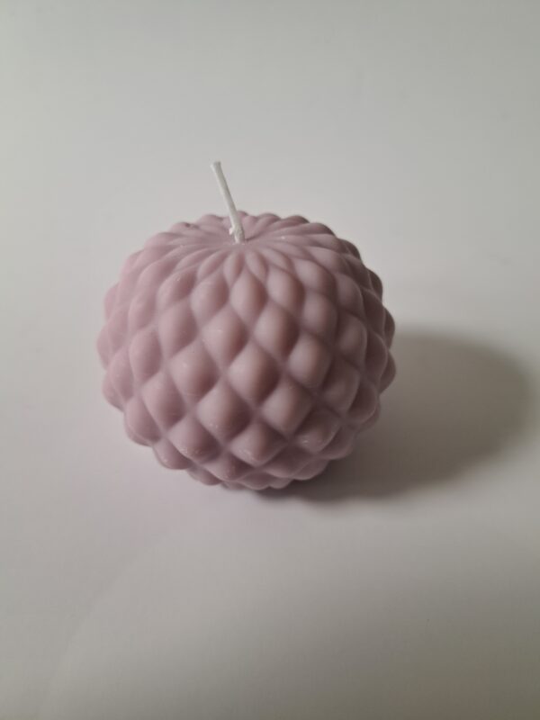 Kaars bol lilac