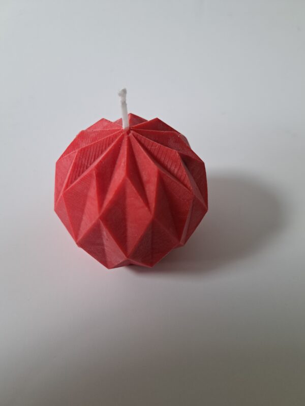 Kaars bol rood