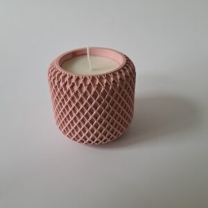 Kaars ruit oudroze