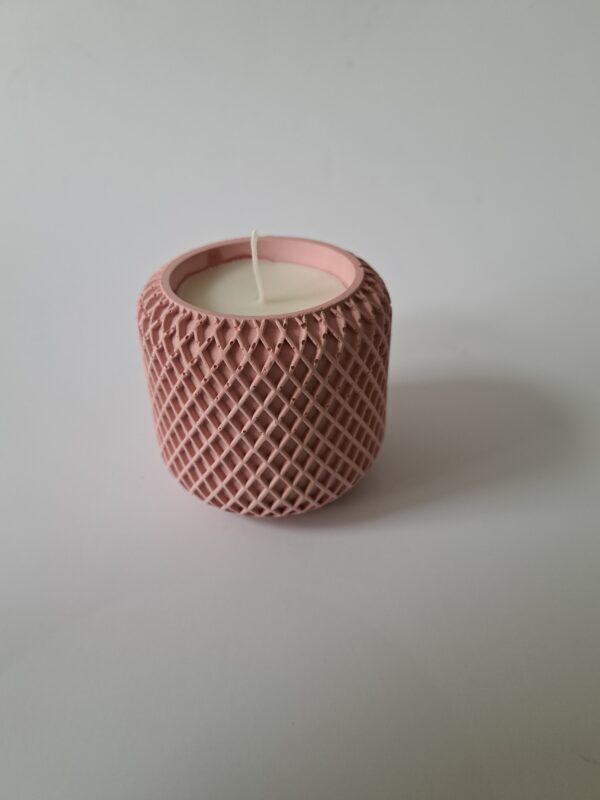 Kaars ruit oudroze