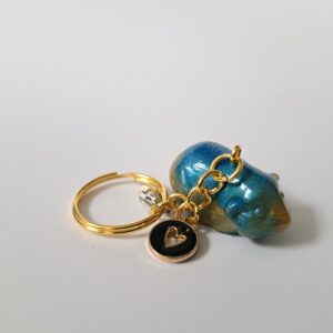 Sleutelhanger cavia blauw/goud