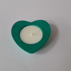 Hart + kaars groen