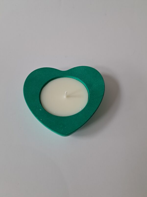 Hart + kaars groen