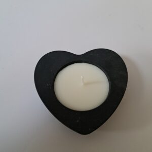 Hart + kaars zwart
