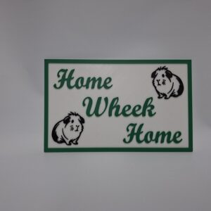 Home wheek home 20x12,5cm groen