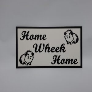 Home wheek home 20x12,5cm zwart